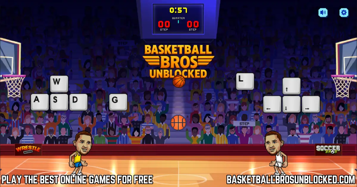 2 Player Controls Basketball Bros