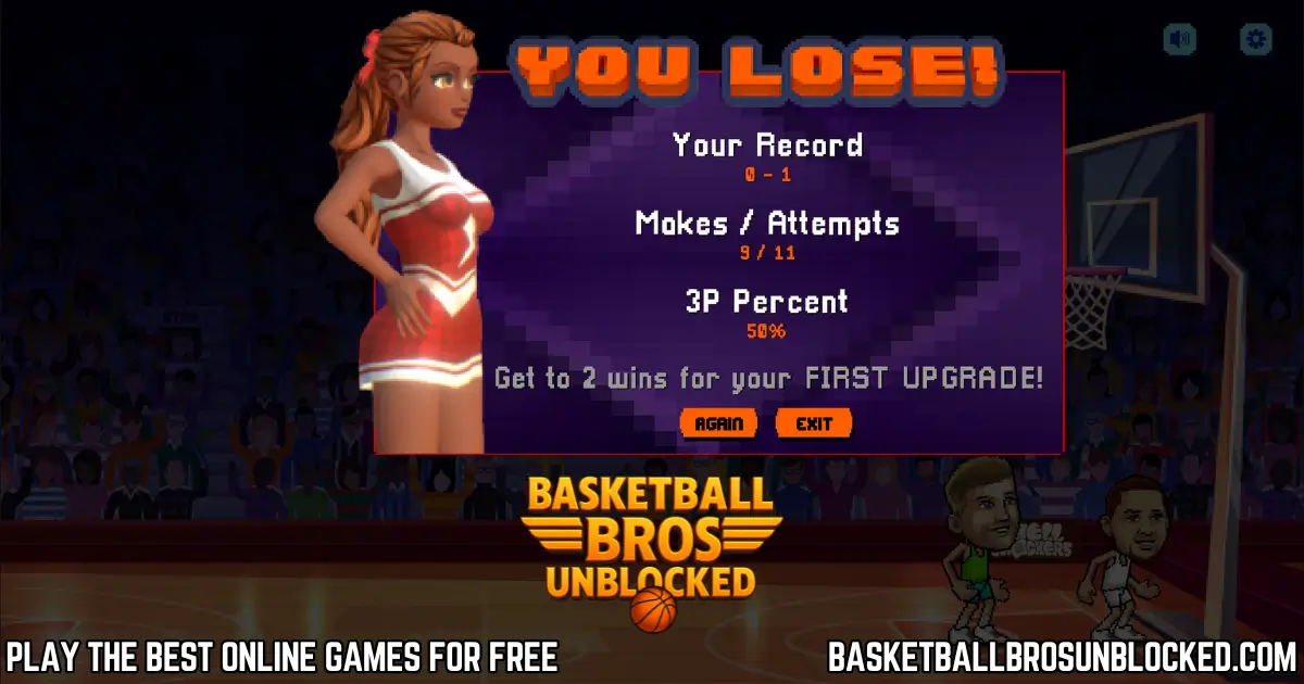Cheerleader Basketball Bros Lose